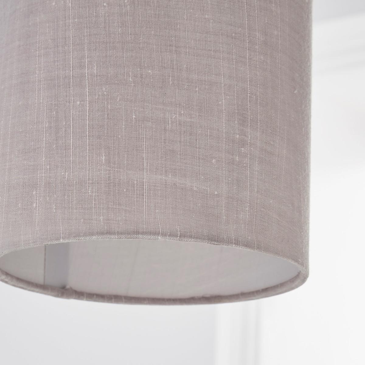 Mariah Faux Silk 15cm Cylinder Lamp Shade Silver – image 3