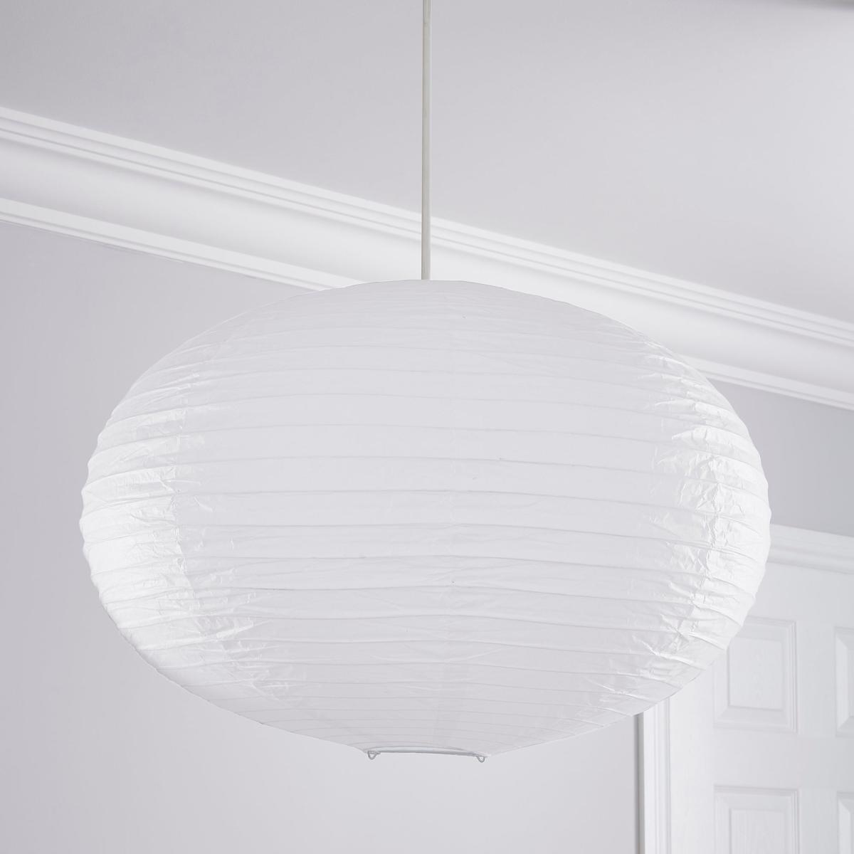 Rice Paper Oval Shade 60cm White – image 2