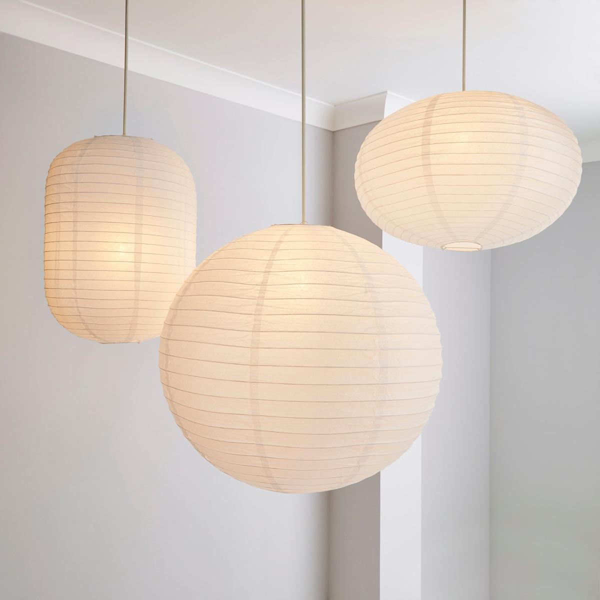 Rice Paper Oval Shade 60cm White – image 6