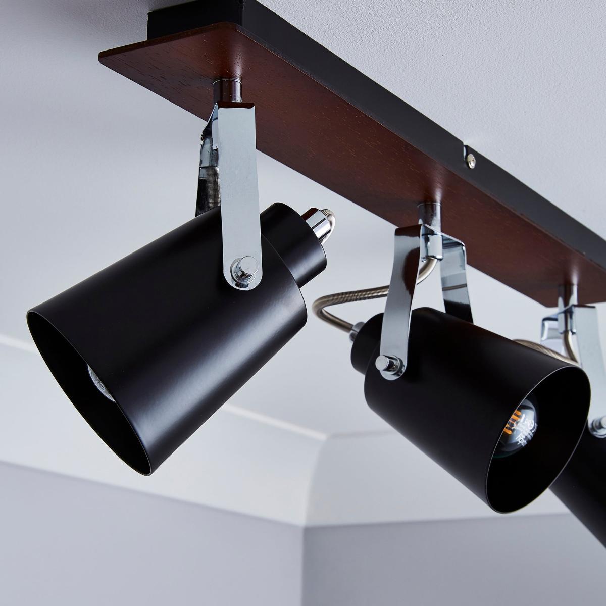 Johan 3 Light Black Spotlight Bar Black – image 3