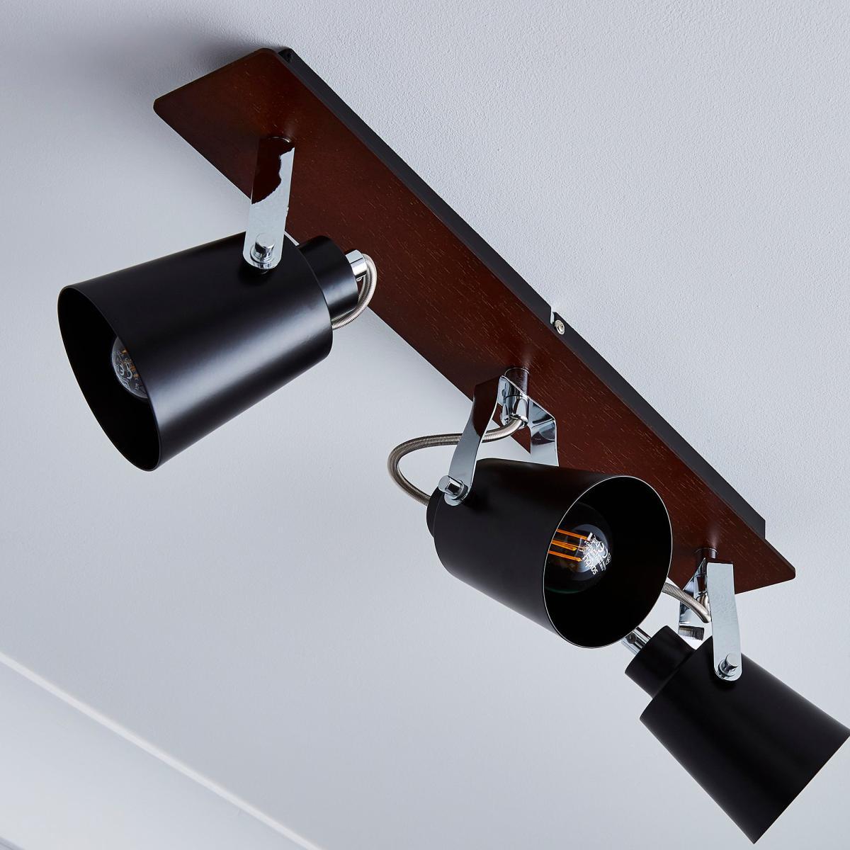 Johan 3 Light Black Spotlight Bar Black – image 4