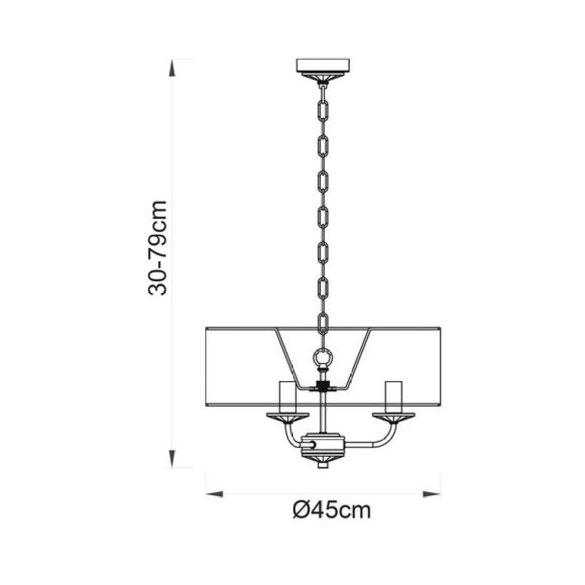 Return - Vogue Katarina 3 Light Ceiling Light – image 8
