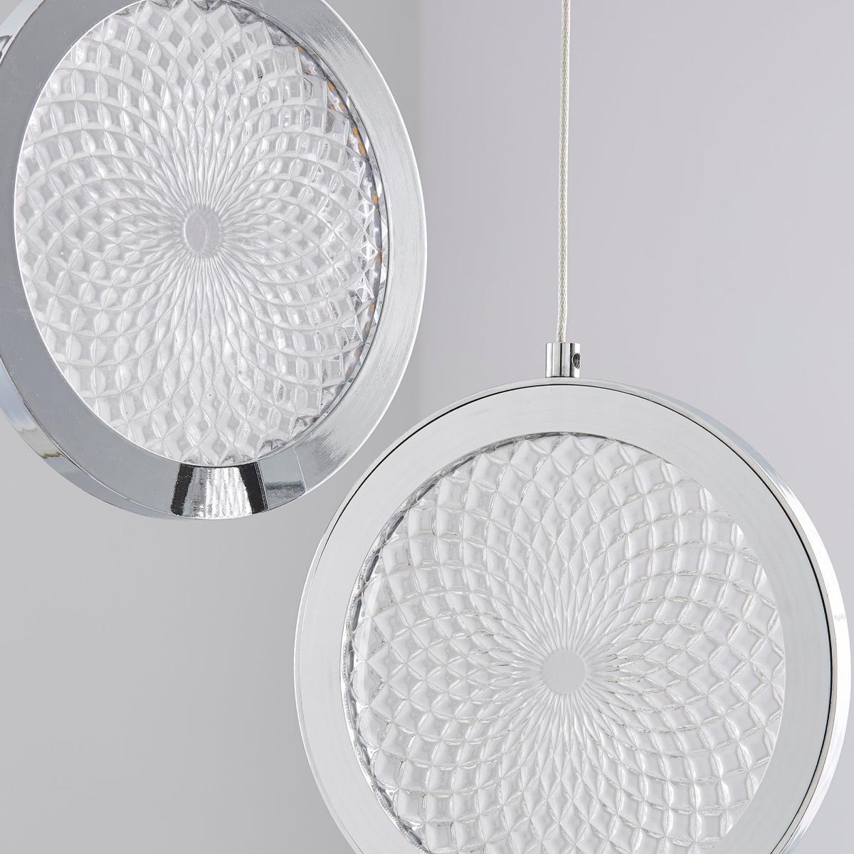 Cora Cluster Disc 5 Light Ceiling Fitting Chrome – image 3