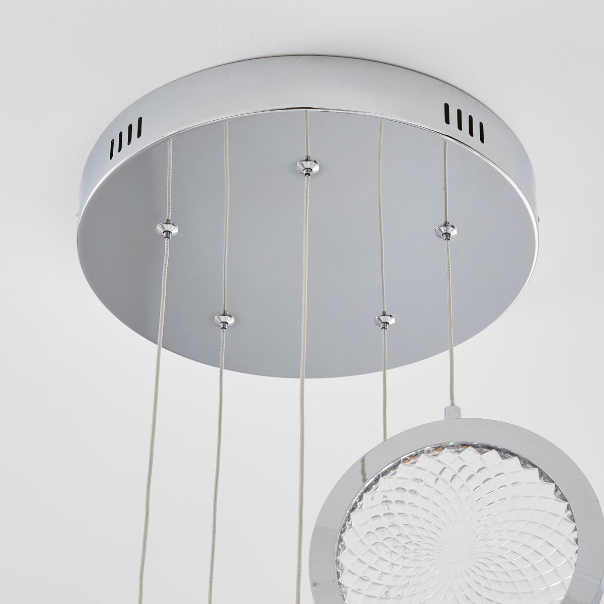 Cora Cluster Disc 5 Light Ceiling Fitting Chrome – image 4