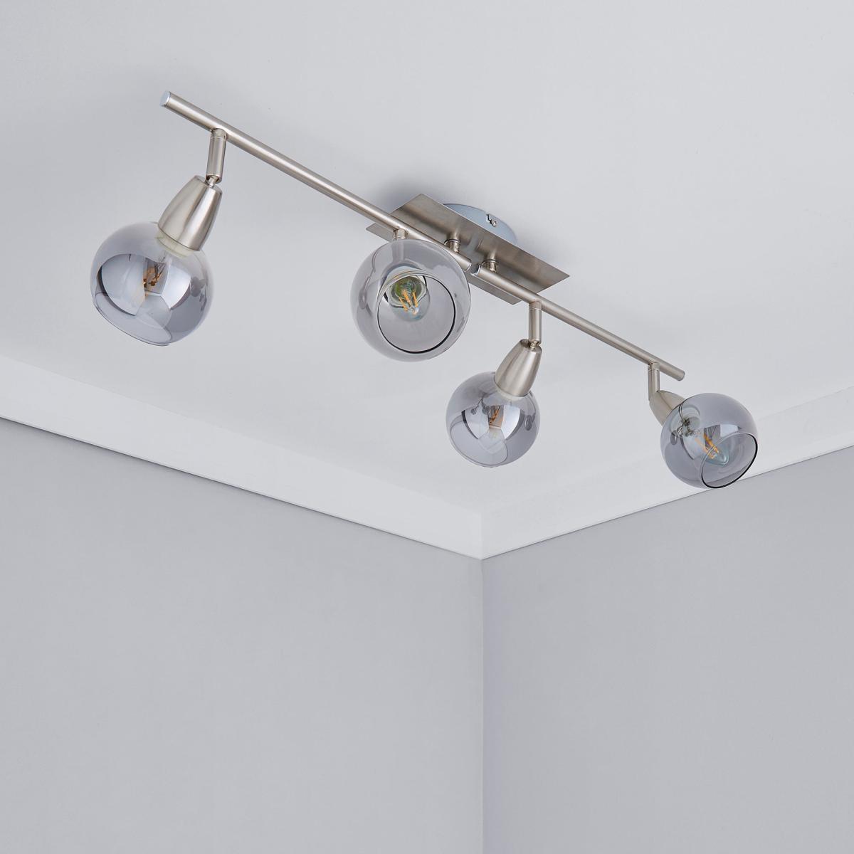 Tia 4 Light Nickel Spotlight Bar Satin Nickel – image 2