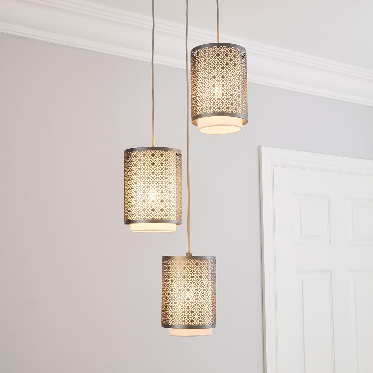 Vienna Cluster Ceiling Fitting Pewter – image 1