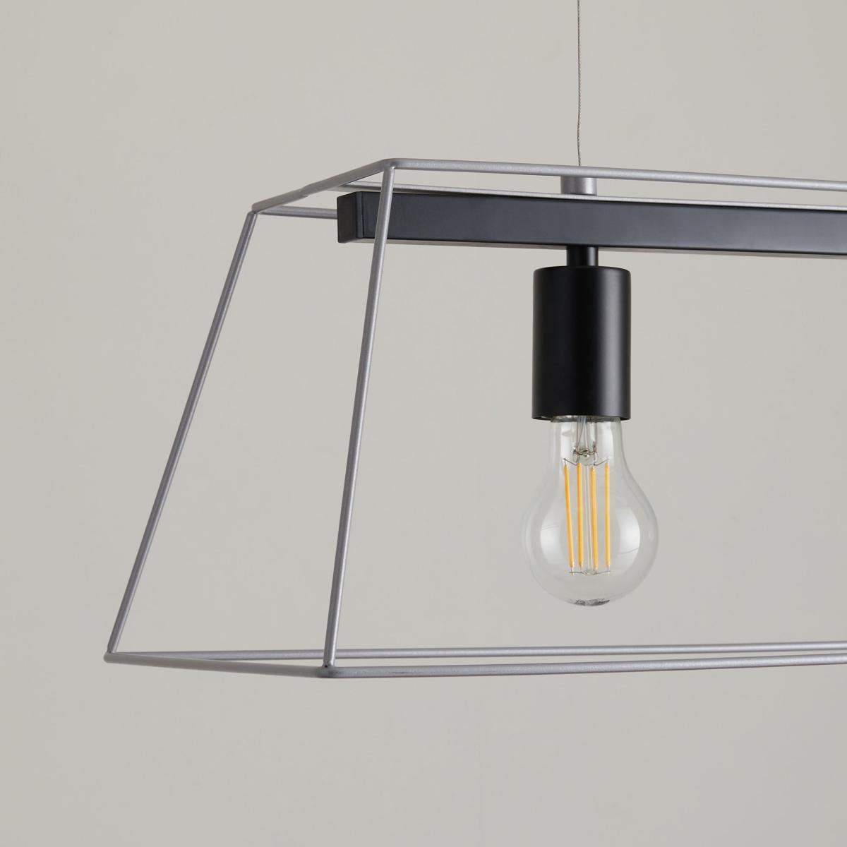 Nella 3 Light Silver Diner Ceiling Fitting Silver – image 3