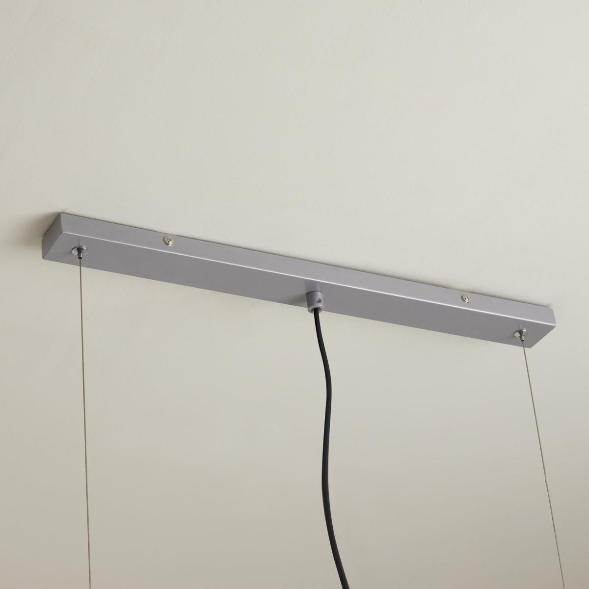 Nella 3 Light Silver Diner Ceiling Fitting Silver – image 4