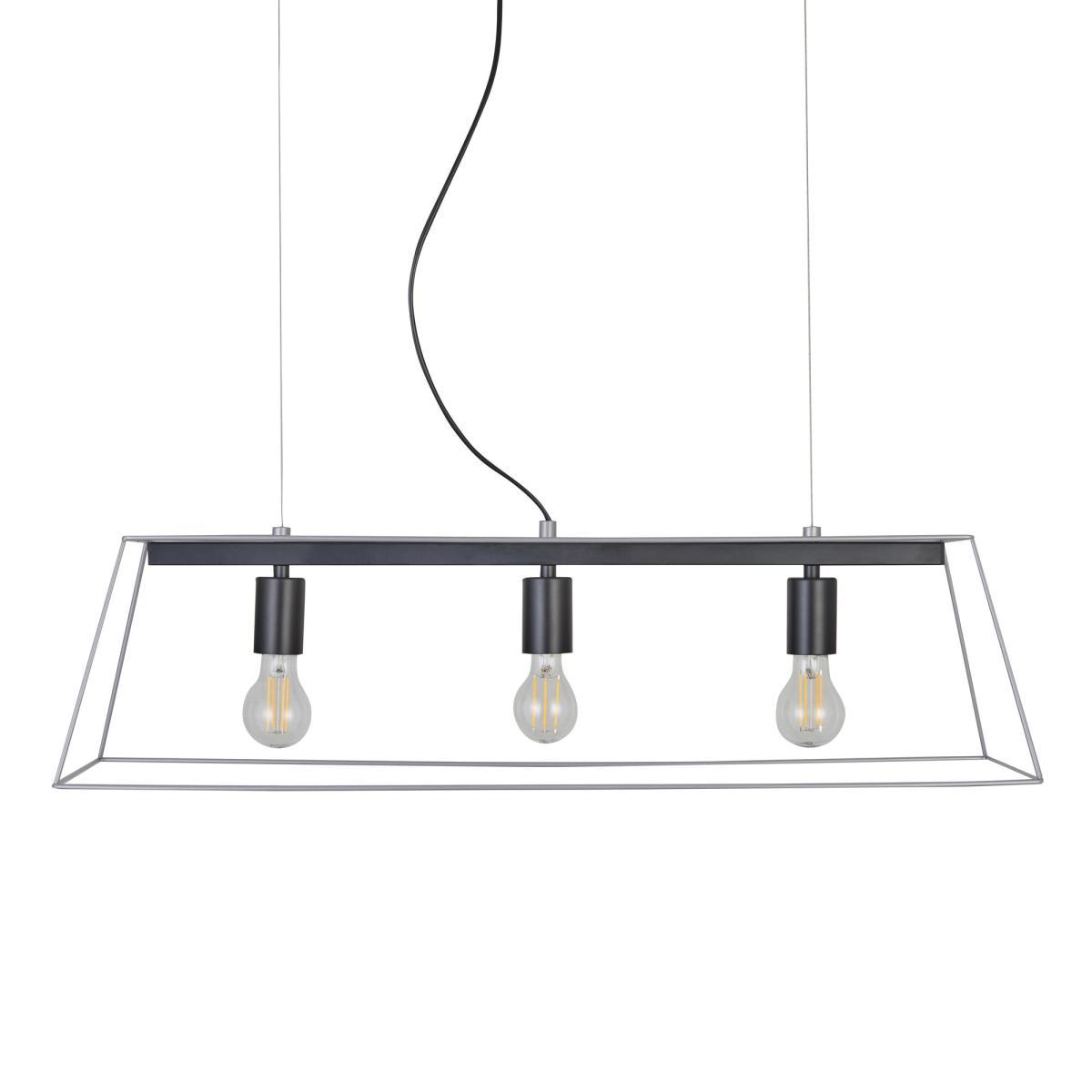 Nella 3 Light Silver Diner Ceiling Fitting Silver – image 5