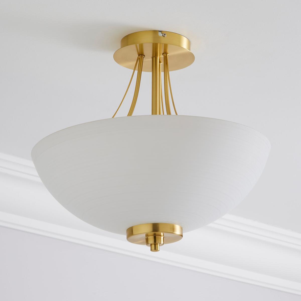 Buville Flush Ceiling Fitting Gold – image 2