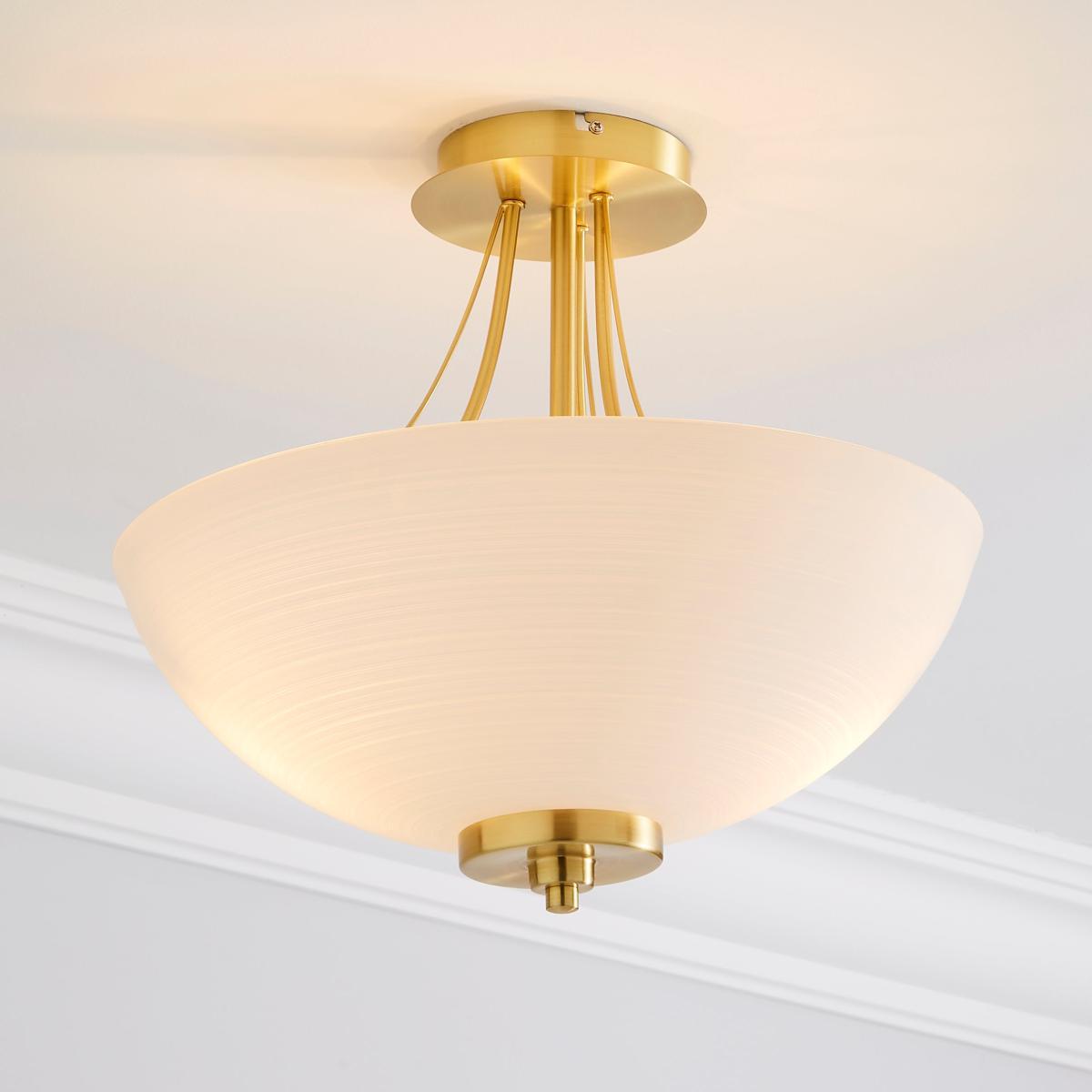Buville Flush Ceiling Fitting Gold – image 1