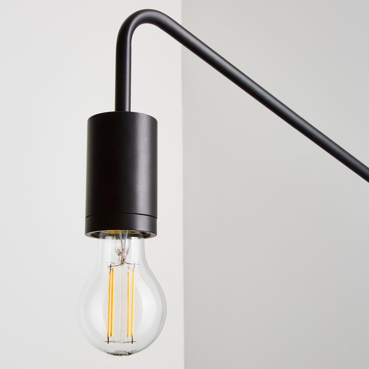 Braddy Arc Plug in Wall Light Black – image 2
