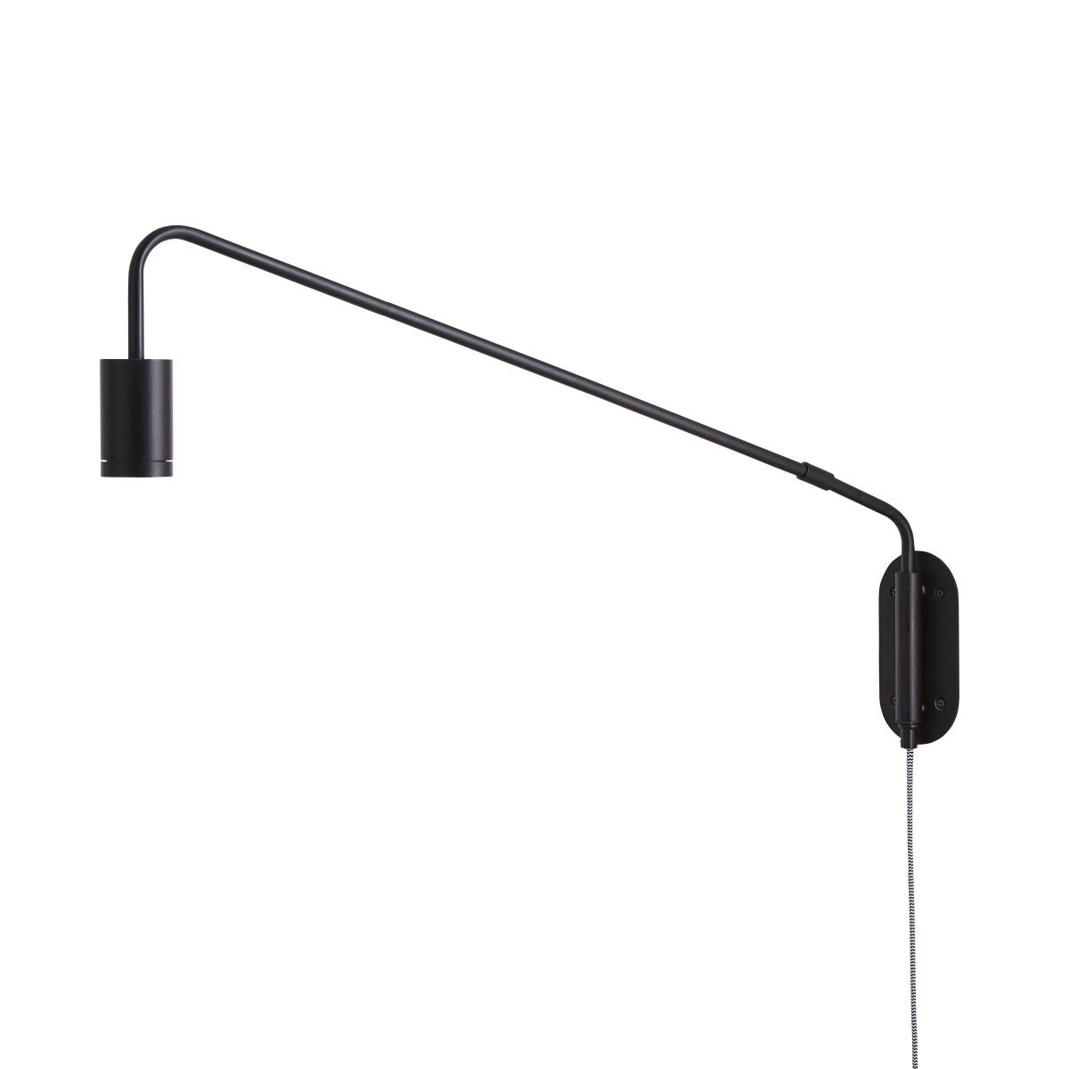 Braddy Arc Plug in Wall Light Black – image 4