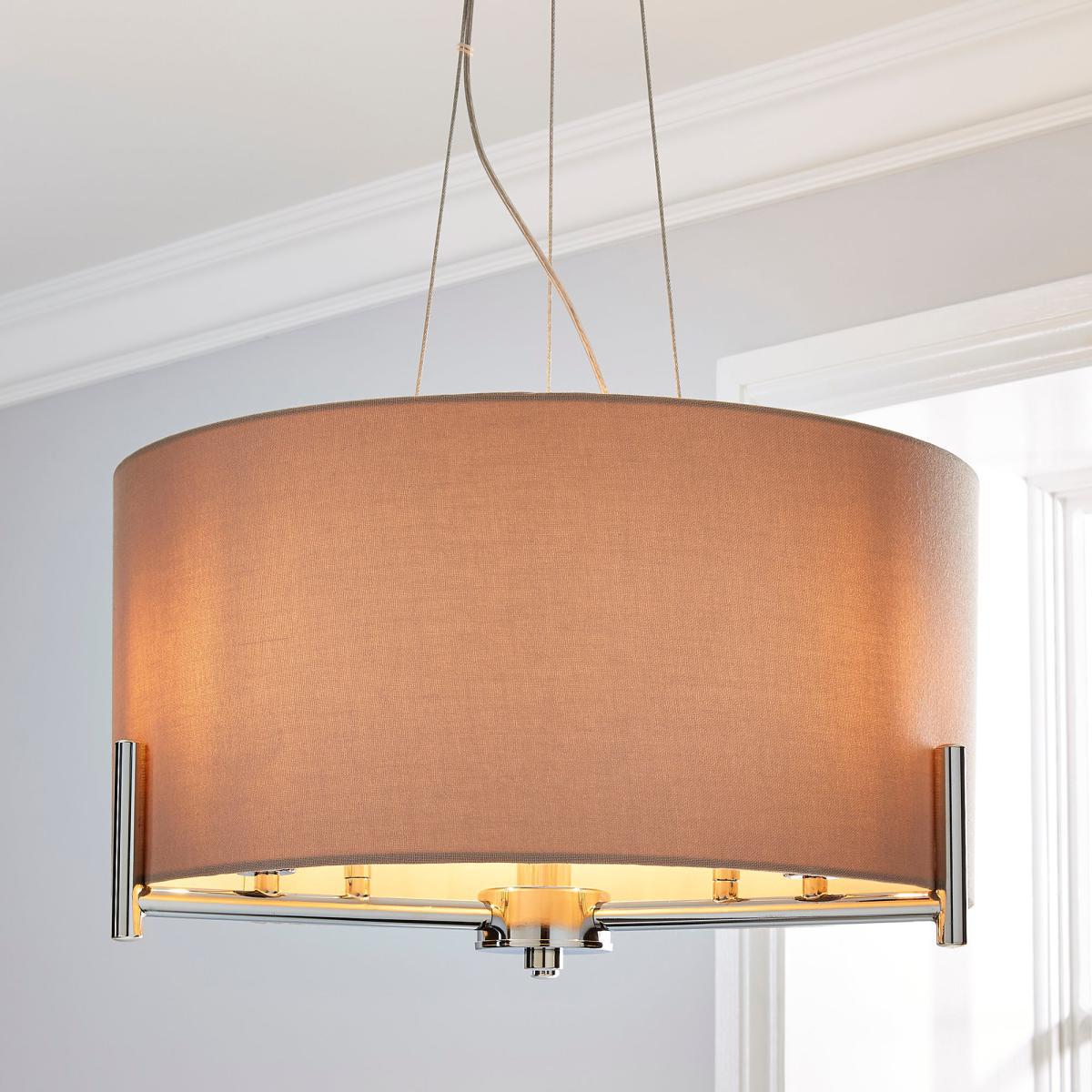Nora Shade Ceiling Fitting Blush Grey – image 1