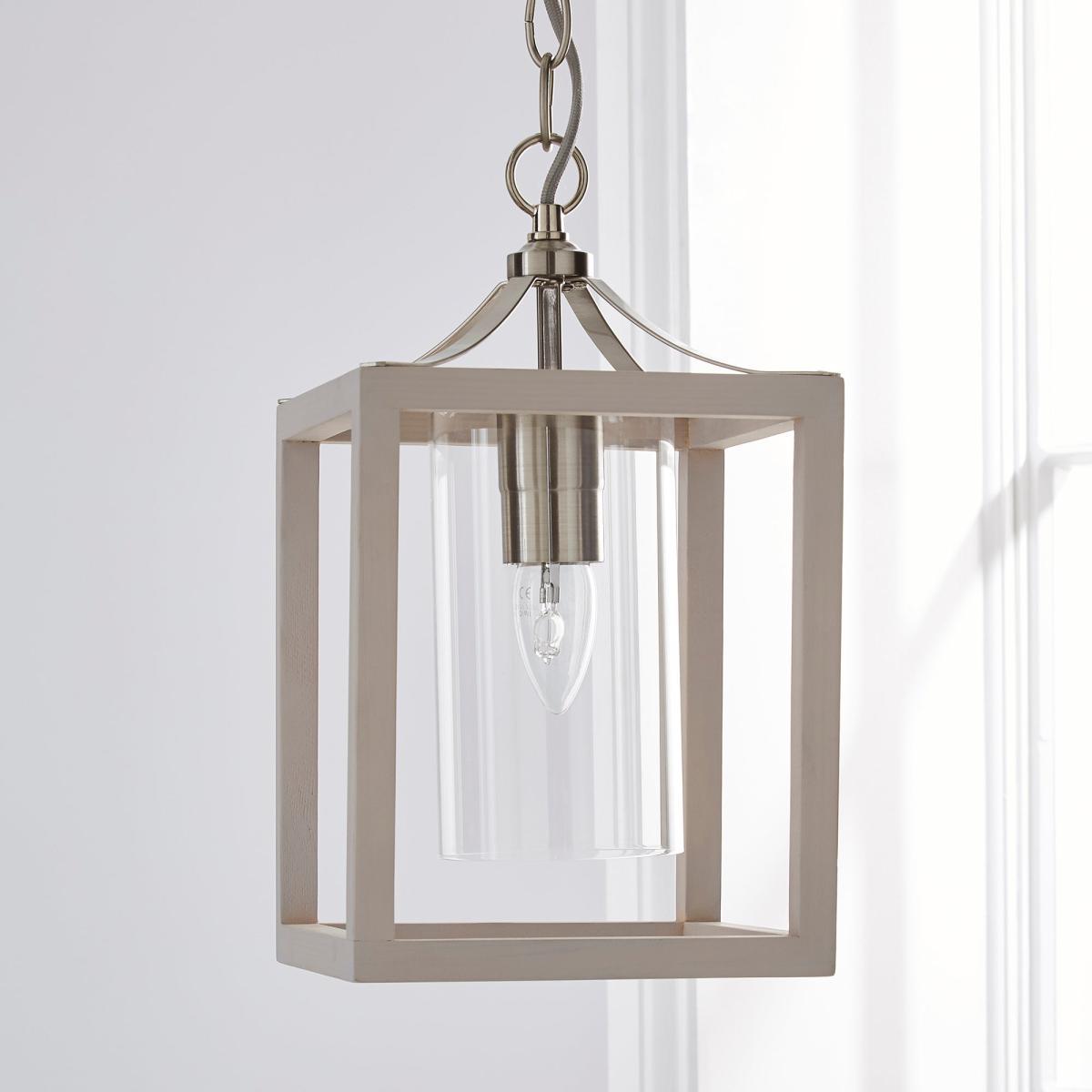 Tove Wooden 1 Light Pendant Ceiling Fitting Grey – image 2