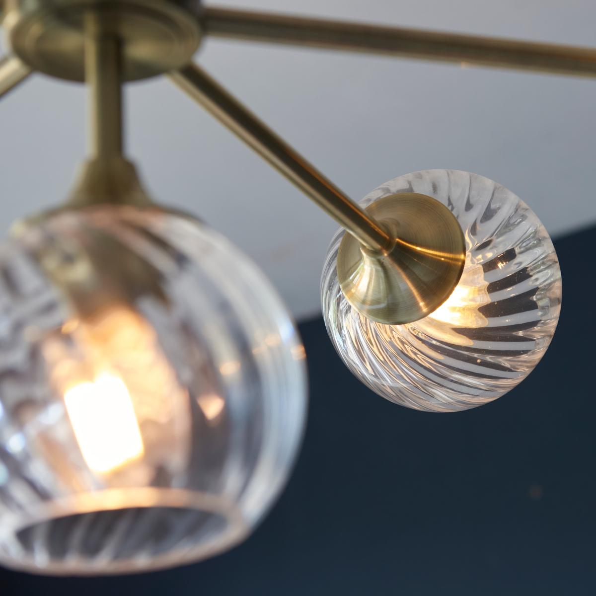 Vogue Asher 8 Light Ceiling Light Gold – image 2