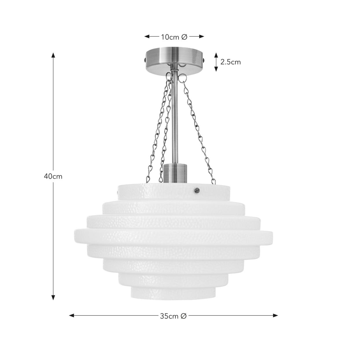 Kiara Dimmable Pendant Light White – image 6