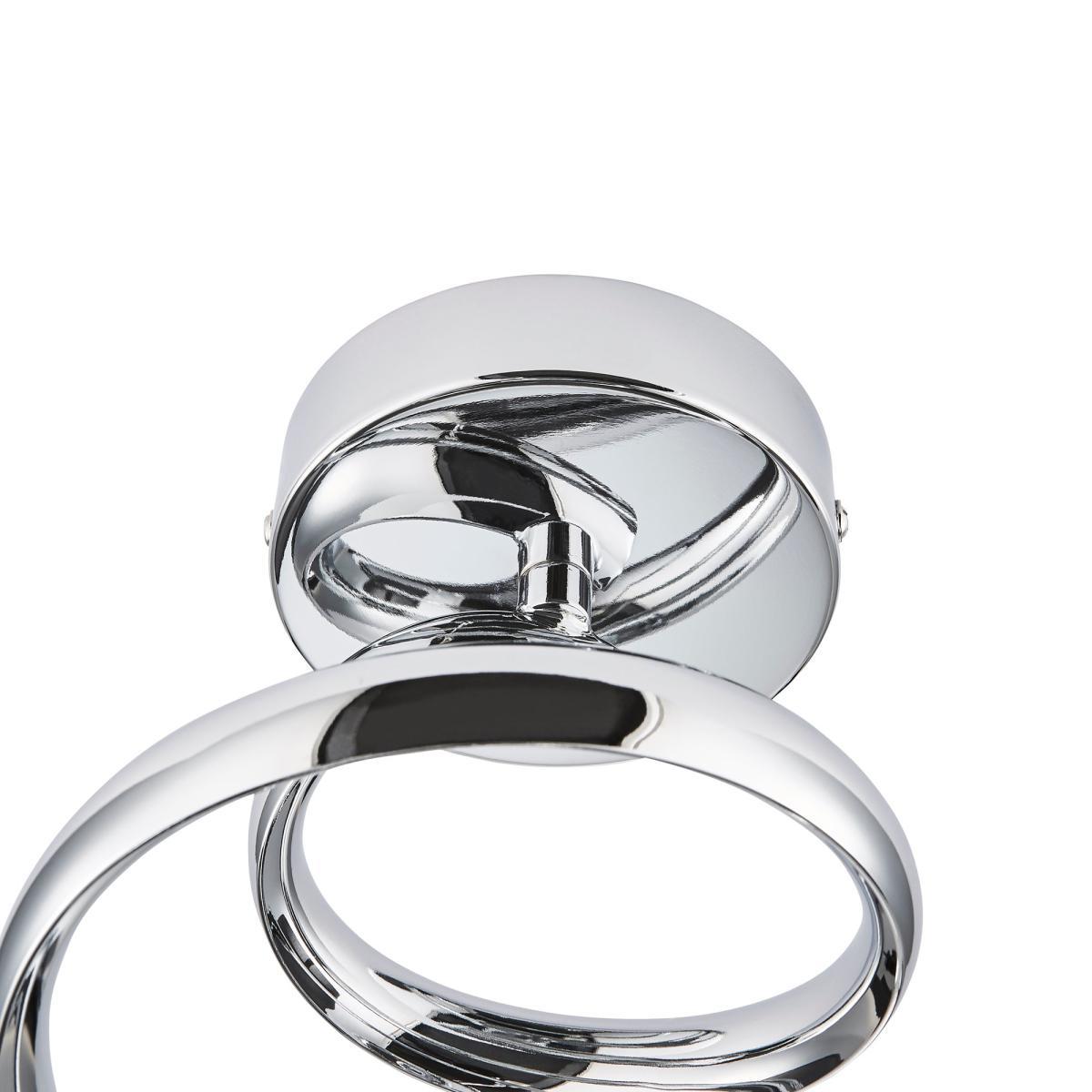Etta 3 Light Grey Shaded Chrome Ceiling Fitting Chrome – image 5