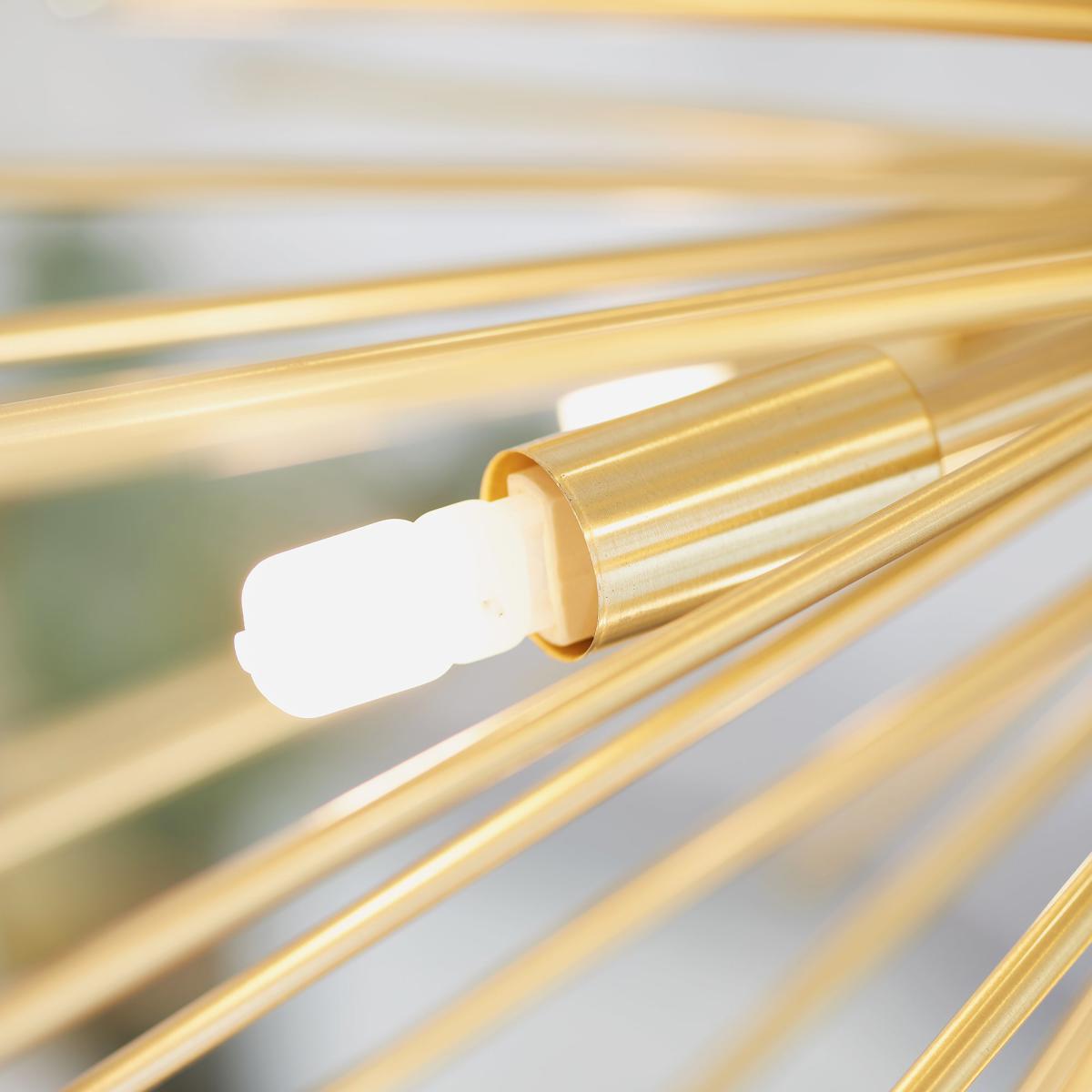 Vogue Sapelo 9 Light Sputnik Chandelier Brass – image 4