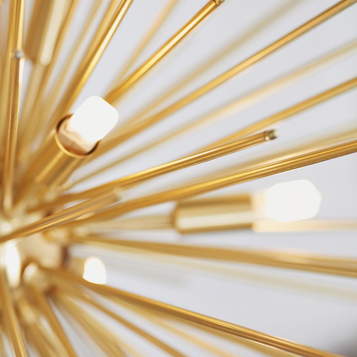 Vogue Sapelo 9 Light Sputnik Chandelier Brass – image 5