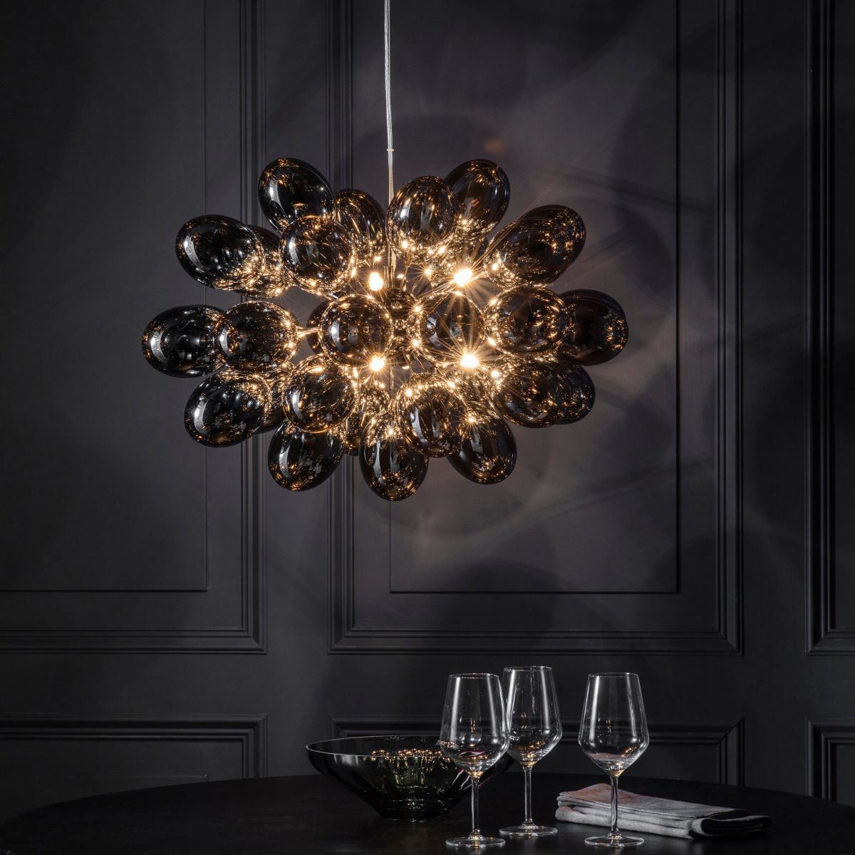 Vogue Moline 8 Light Pendant Light Black – image 3