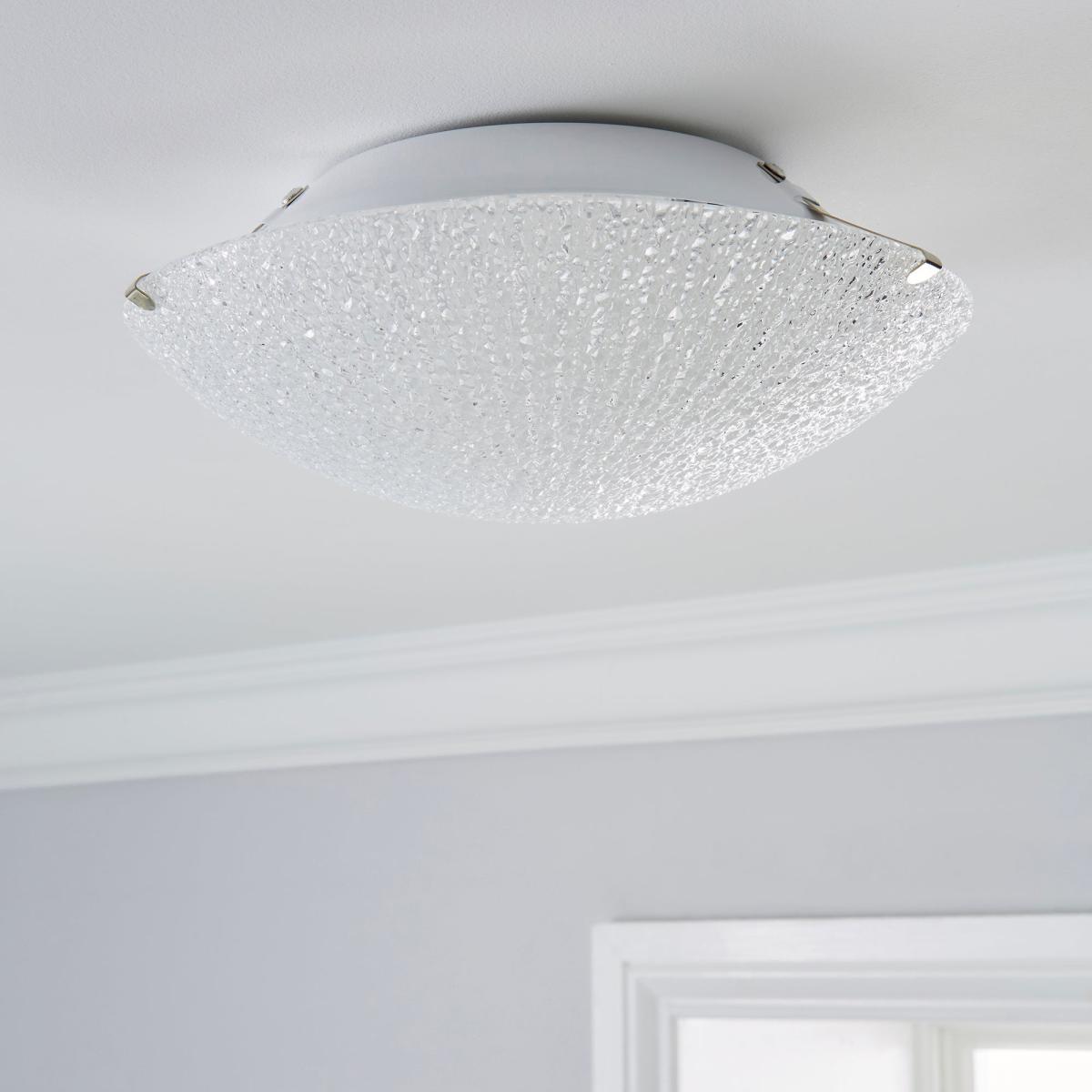 Rocco 1 Light LED Glass Flush Ceiling Fitting Clear – image 2