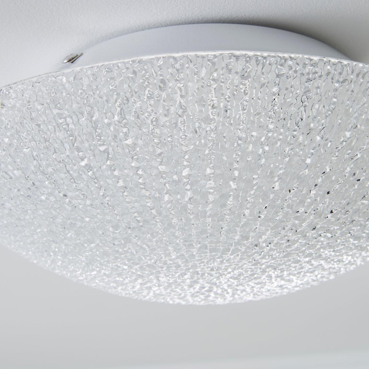 Rocco 1 Light LED Glass Flush Ceiling Fitting Clear – image 3