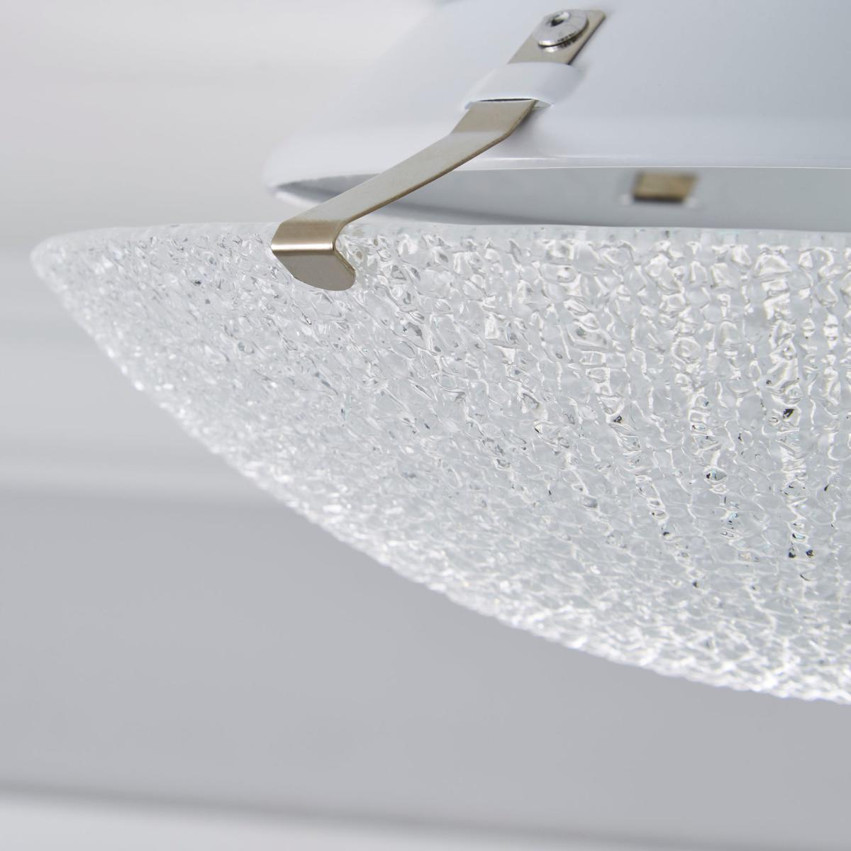Rocco 1 Light LED Glass Flush Ceiling Fitting Clear – image 4