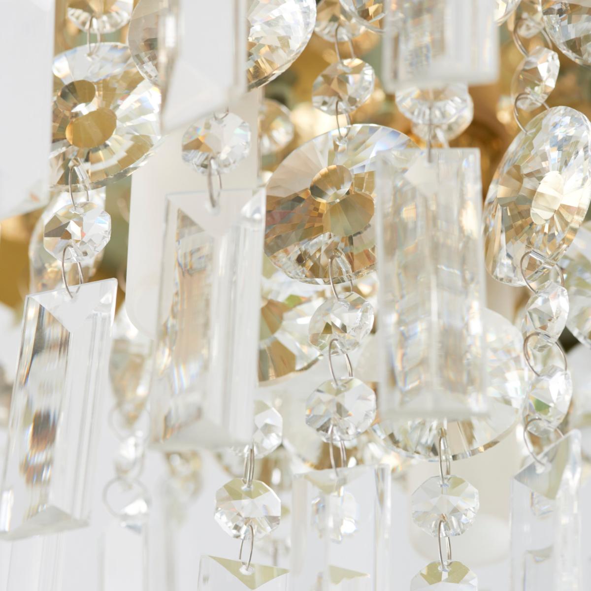 Bel Air Satin Gold Bathroom 3 Light Flush Ceiling Fitting Gold – image 3