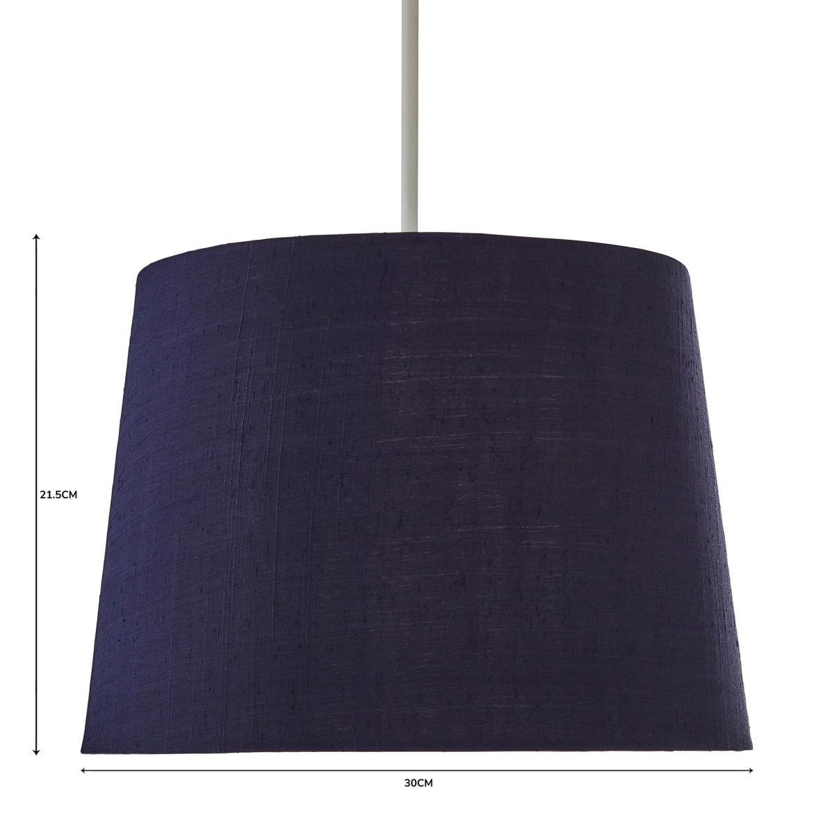 Mariah Faux Silk 30cm Slight Tapered Shade Navy – image 5