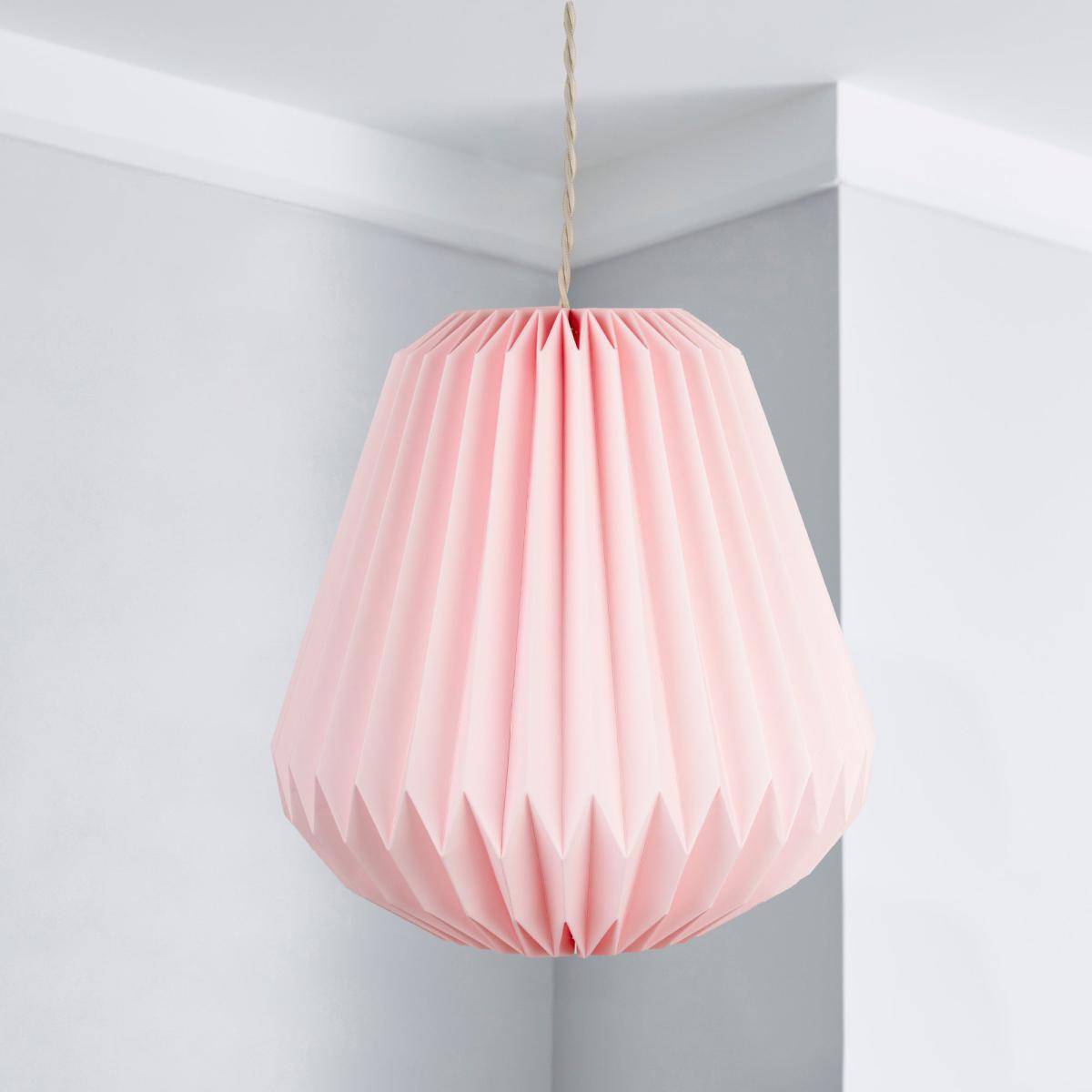 Origami Decagon Easy Fit Pendant Pink – image 2
