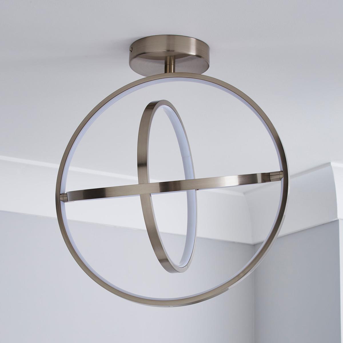 Chrome Ida Integrated LED Flush Ceiling Fitting Chrome – image 2