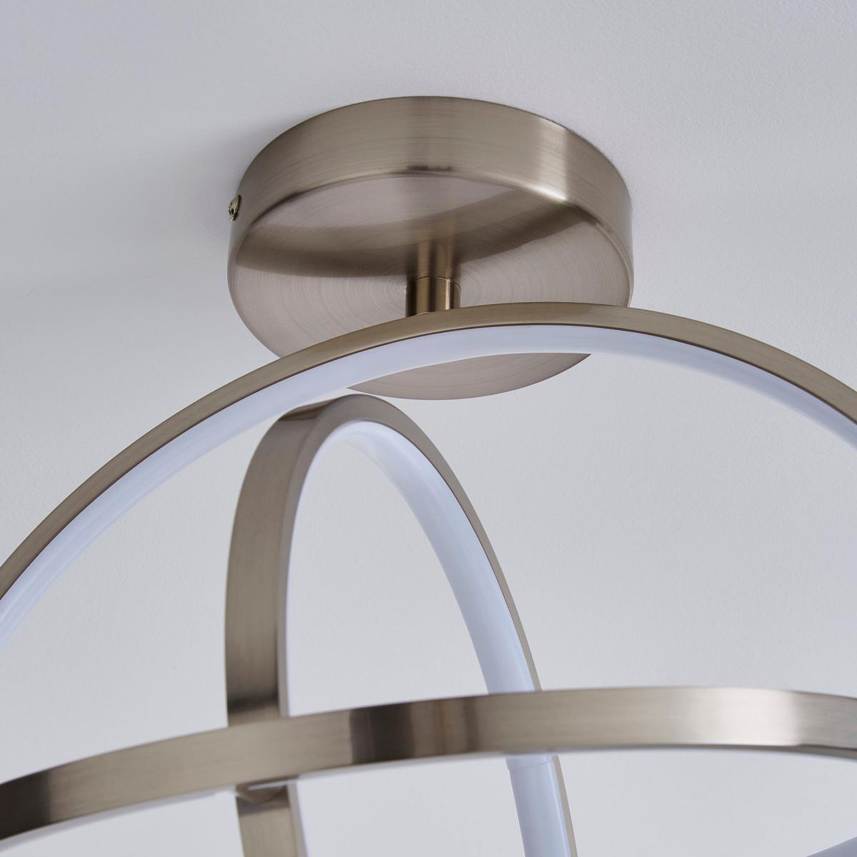 Chrome Ida Integrated LED Flush Ceiling Fitting Chrome – image 4