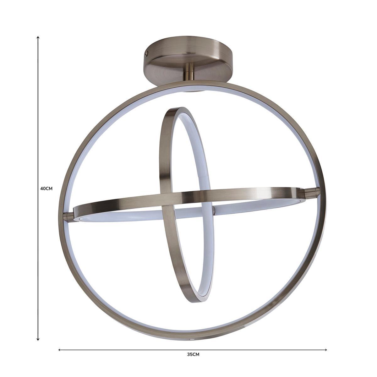 Chrome Ida Integrated LED Flush Ceiling Fitting Chrome – image 6