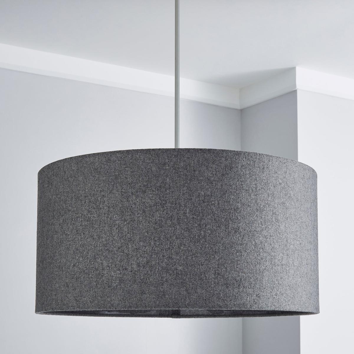 Marl Felt 45cm Grey Drum Shade Grey – image 2