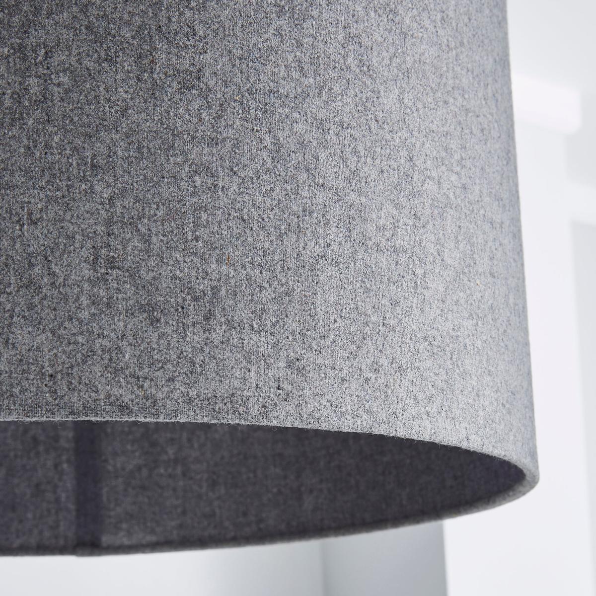 Marl Felt 45cm Grey Drum Shade Grey – image 3