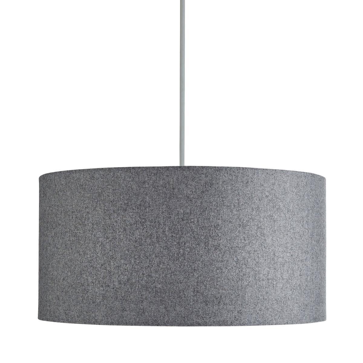 Marl Felt 45cm Grey Drum Shade Grey – image 4