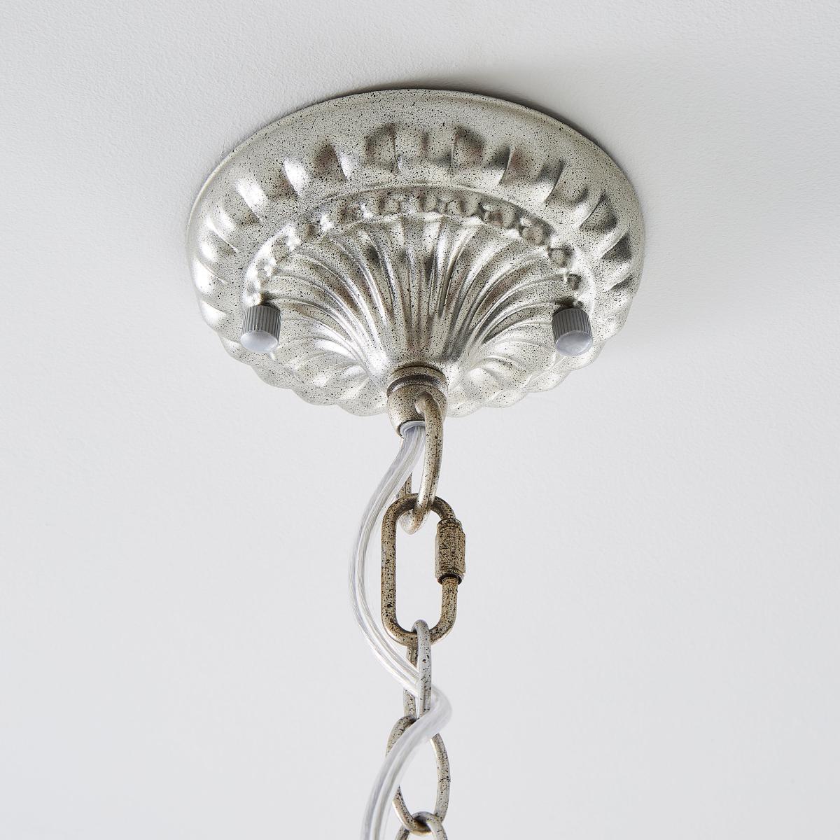 Eugenie 6 Light Chandelier Silver – image 3