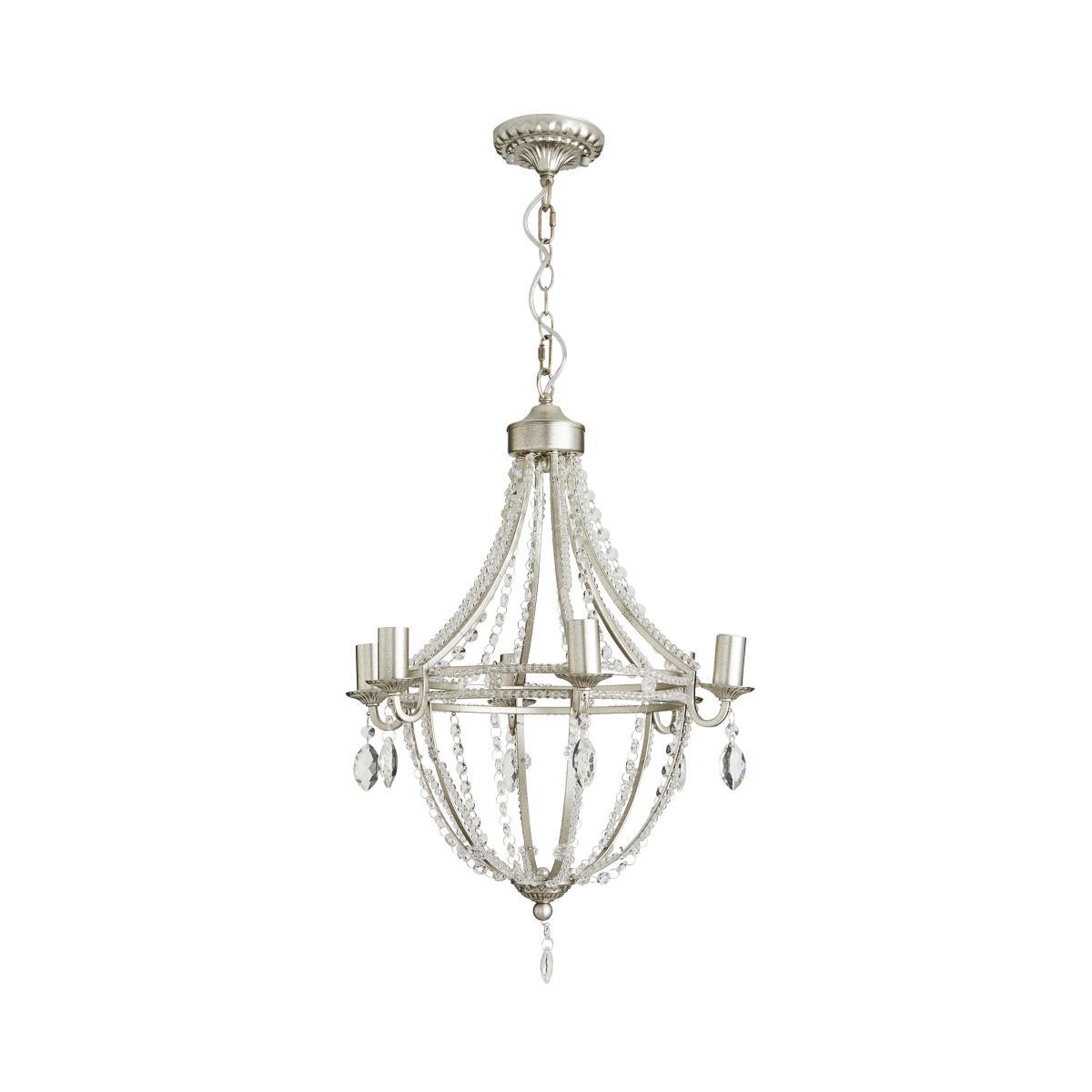 Eugenie 6 Light Chandelier Silver – image 4