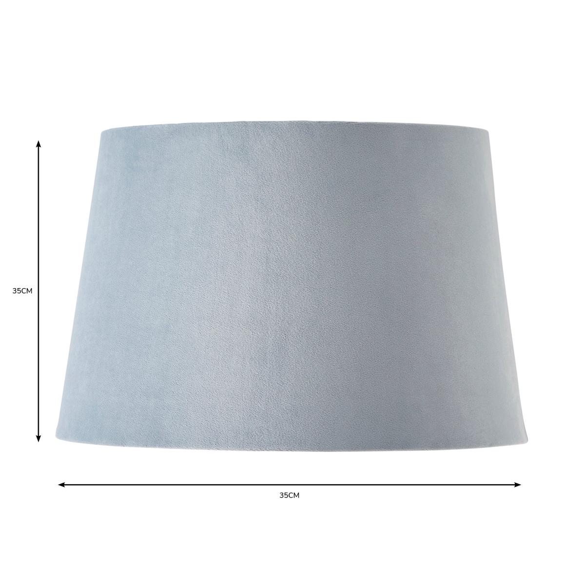 Clara 35cm Tapered Lamp Shade Pale Blue – image 5