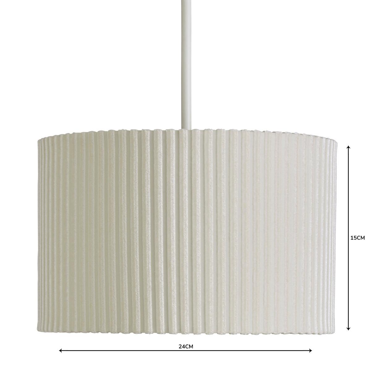 Darla 23.5cm Drum Ivory Shade Cream – image 4