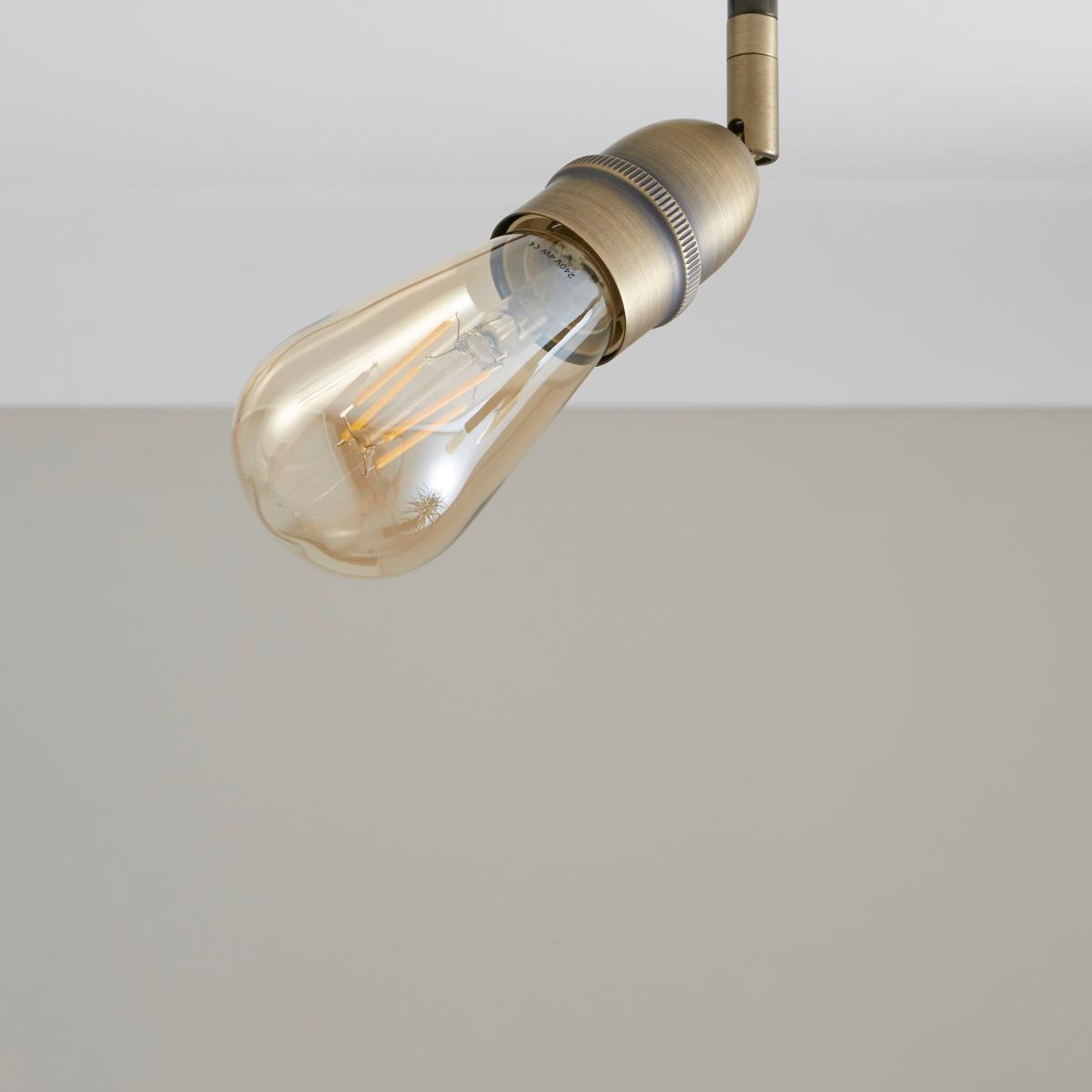 Marsden Industrial 4 Light Spotlight Bar Black – image 3