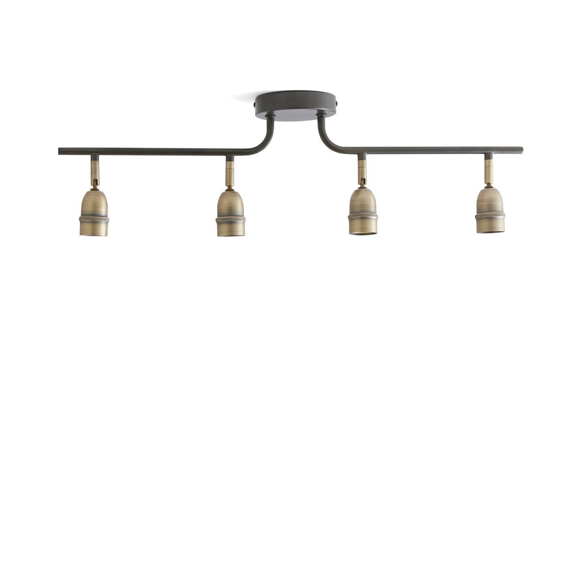 Marsden Industrial 4 Light Spotlight Bar Black – image 5