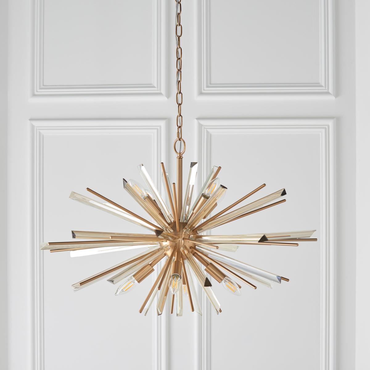 Vogue Orion 8 Light Pendant Light Brass – image 2