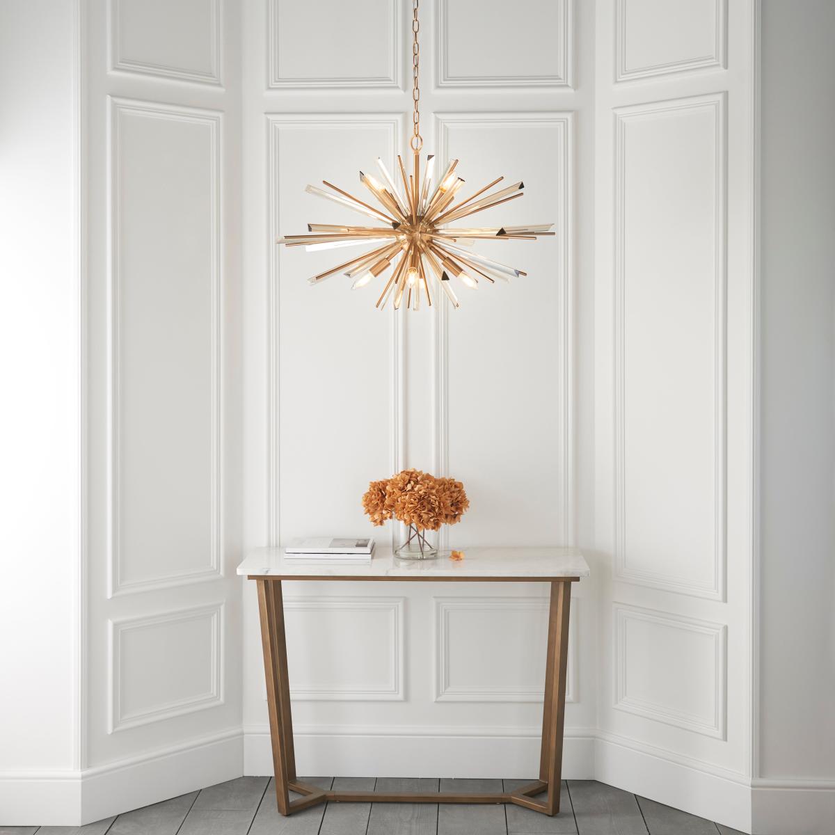 Vogue Orion 8 Light Pendant Light Brass – image 3