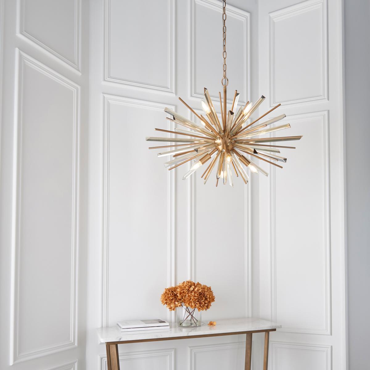 Vogue Orion 8 Light Pendant Light Brass – image 4
