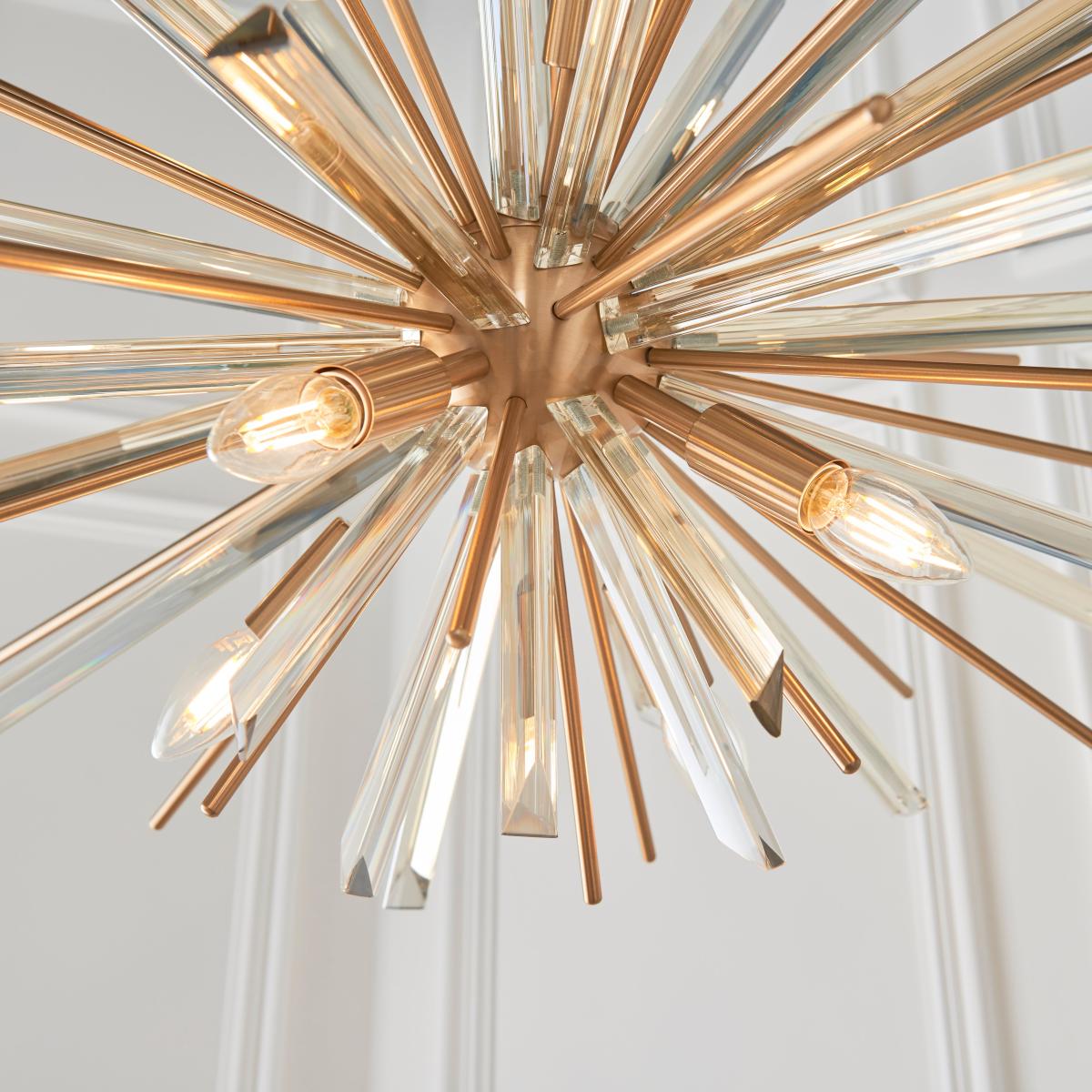 Vogue Orion 8 Light Pendant Light Brass – image 5