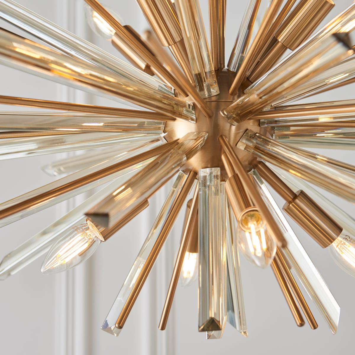 Vogue Orion 8 Light Pendant Light Brass – image 6