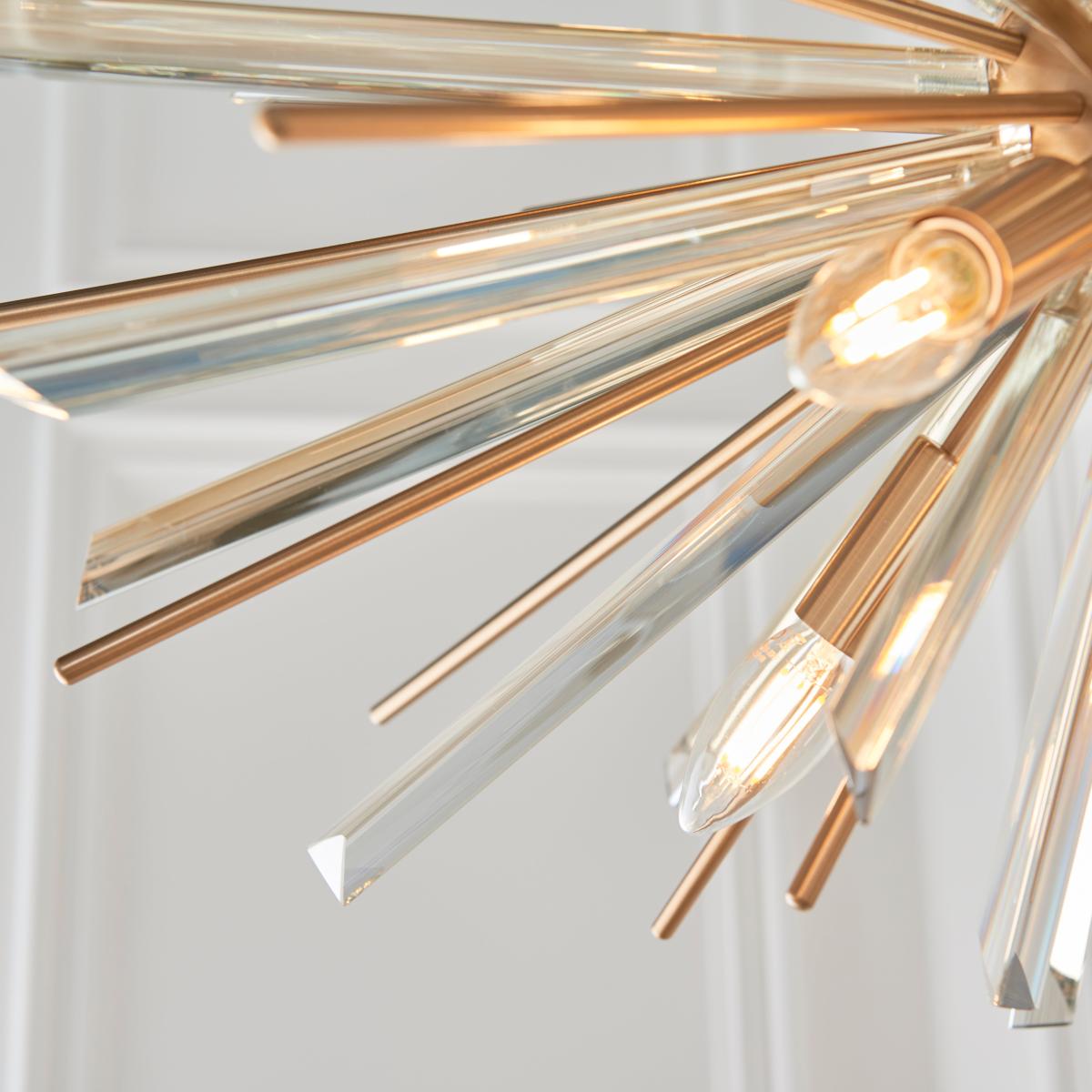 Vogue Orion 8 Light Pendant Light Brass – image 7
