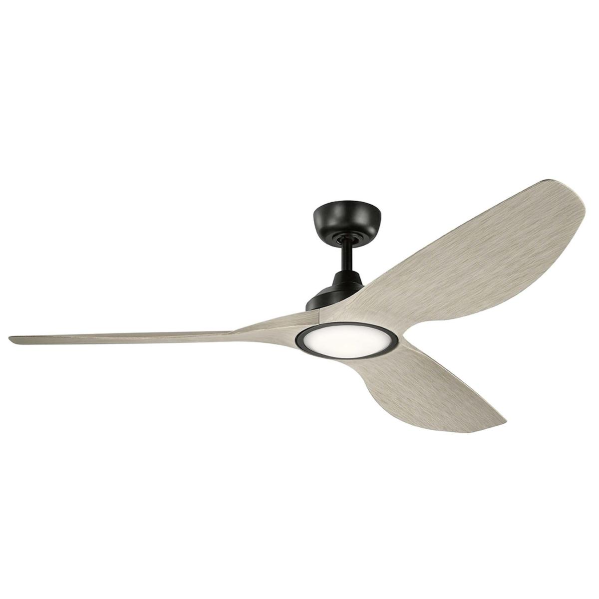 Kichler Imari Ceiling Fan with Light & Remote, 165cm Black – image 2